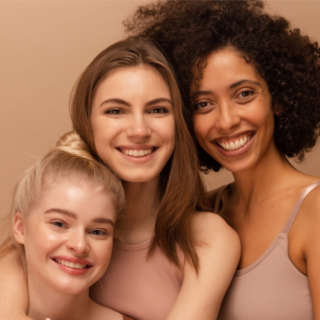image of different skin types