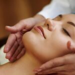 Image of a woman getting a facial